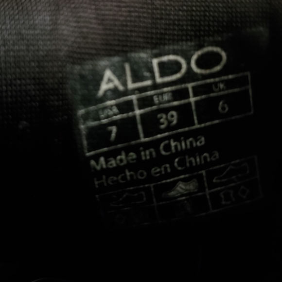 Aldo. Black men's lace up shoes. Sz 7. - Picture 5 of 5